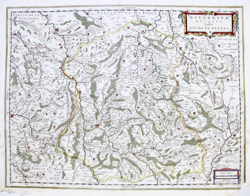 NIVERNIUM Ducatus Gallice Duche de Nevers
