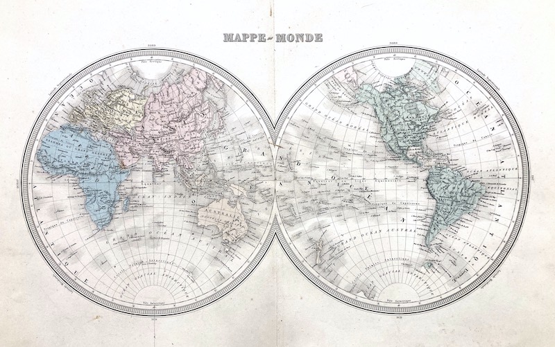 MAPPE-MONDE [Dos Hemisferios]
