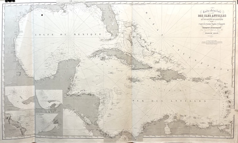 Carte Generale des Isles Antilles et du Golfe du Mexique dressée d' apres les Travaux Anglais at Espagnols [Carta de las Islas Antillas y el Golfo de Mexico]
