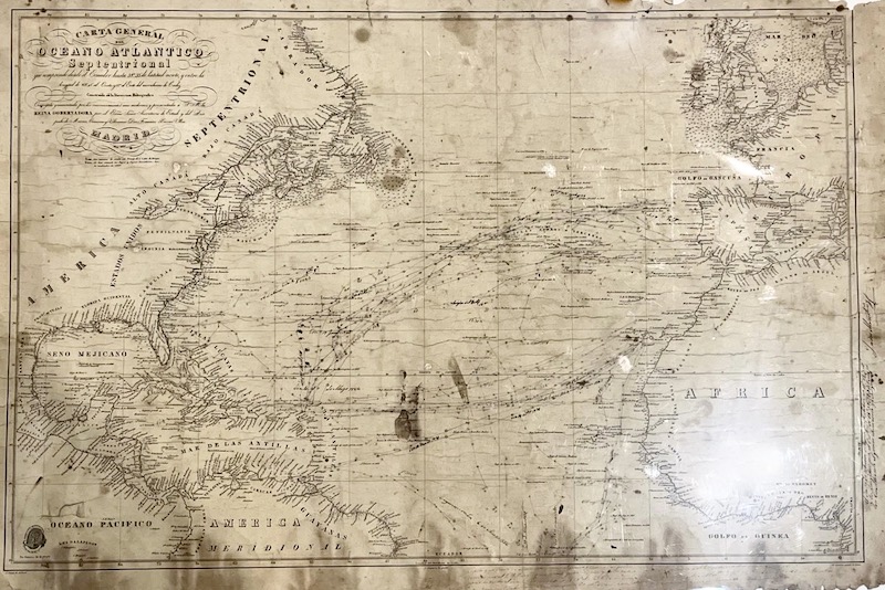 Carta General del Oceano Atlantico Septentrional (1837, correg.1849)