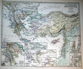 Lateinische Herrschaften im Orient 1219 bis 1311 / Achaia / Constantinopel / Tyrus...