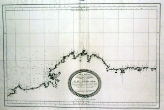 Carta Esférica de la costa de Galicia desde punta de Buelganegra a punta de Catasol