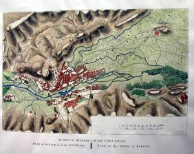 Plano de Burgos y de sus cercanias