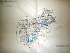 Mapa de la Provincia de Tarragona