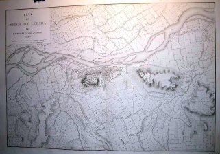 Plan du siege de Lerida par l?armee francaise d?Aragon en 1810