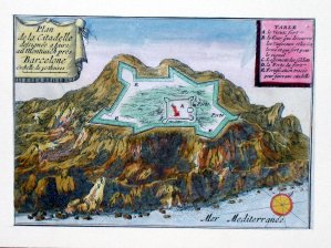 Plan de la citadelle designee a faire au Montiuich pres Barcelona