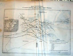 Plan Topographique des concessions (pertenencias) minieres que possede la Societe de Villagutierrez