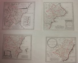 das Konigreich Valencia. Cuatro mapas.