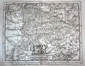 Nouvelle Carte du Castille Vieille avec les grands chemins, etc.