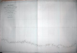 Carta esferica de la costa de Cantabria desde Cabo Ortegal al rio Adour