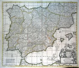 Accuratissima Totius Regni Hispaniae Portugalliae Tabula et Typus Novissimus