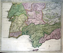 Hispaniae utque Portugalliae meridionales termini : quarum in priore pars major