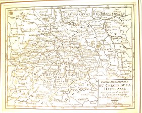 Partie Meridionale du Cercle de la Haute Saxe divisee par ses Principautes