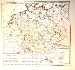 Mapa del Imperio de Alemania para el Atlas Universal