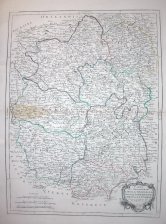 Carte des Gouvernements du Berri, du Nivernois, de la Marche, du Bourbonnois, du Limosin et de L'Auvergne