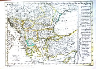 Turquia Europea y parte de la de Asia dividida en dos Gobiernos
