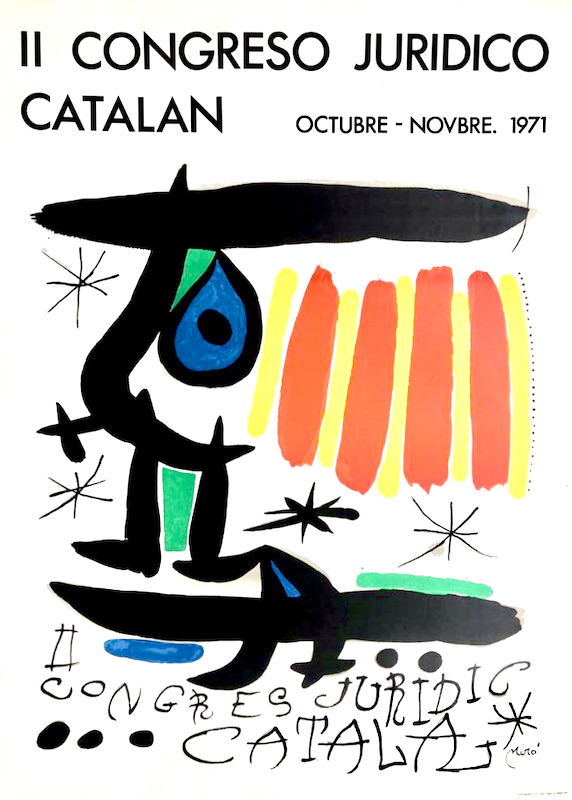 Miró - II Congreso Juridico Catalán (Barcelona, 1971)