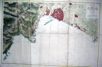 Mar Mediterraneo. Islas Baleares. Mallorca. Plano del Puerto y parte de la bahia de Palma