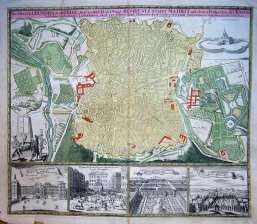 Accurater Grundisder konigl. Spanischen haupt und residentz stadt Madrit...