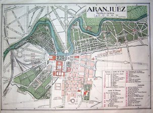 Aranjuez  (Plano de la población y los jardines)