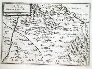 Carte du royaume de Nauarre (Navarra)