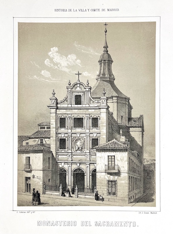 Historia de la Villa y Corte de Madrid - Monasterio del Sacramento