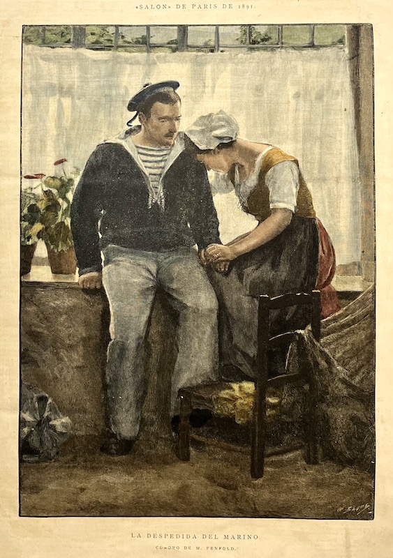 La Despedida del Marino (Cuadro de M. Penfold)