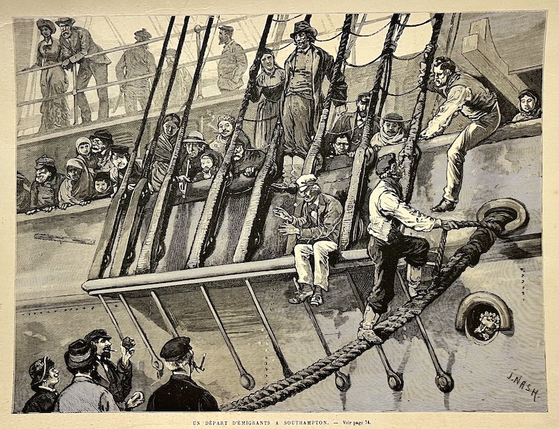 Un Depart d' Emigrants a Southampton