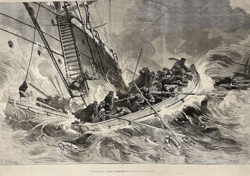 Le Naufrage du Paquebot Transatlantique L' EUROPE - Le Dernier Canot