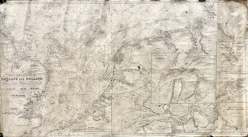 Chart of the Coasts of England and Holland from Dungenets to Hamborough Head, and from Calais to the Elbe and Weser