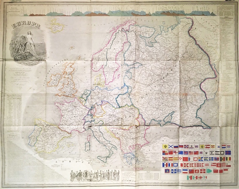 Europa, disegnata ed incisa colla scorta delle piu recenti ed accreditate opere geografiche