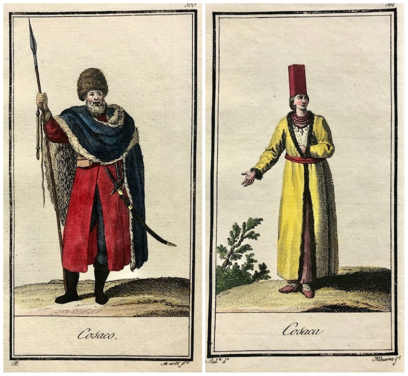 Pareja de Cosacos (Cosaco y Cosaca - Rusia)