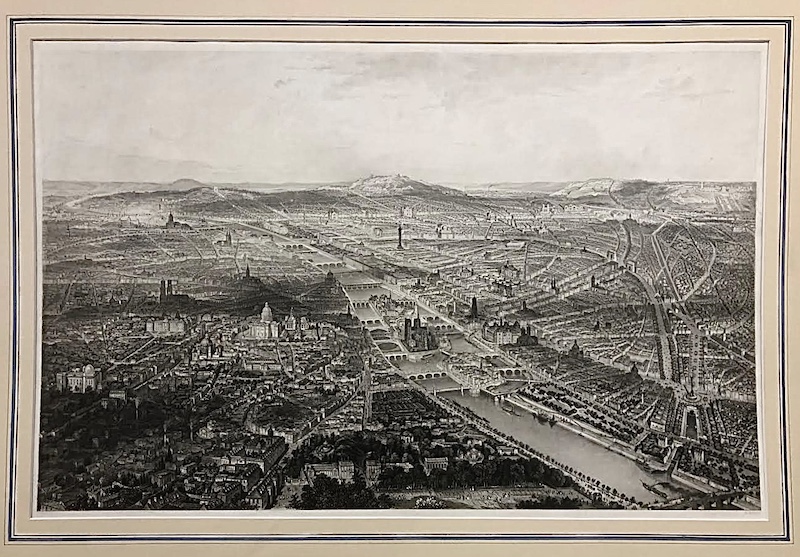 Aspect General de Paris, Vue prise a Vol d' Oiseaux des Jardin des Plantes