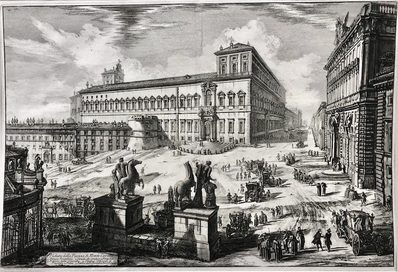 Veduta della Piazza di Monte Cavallo