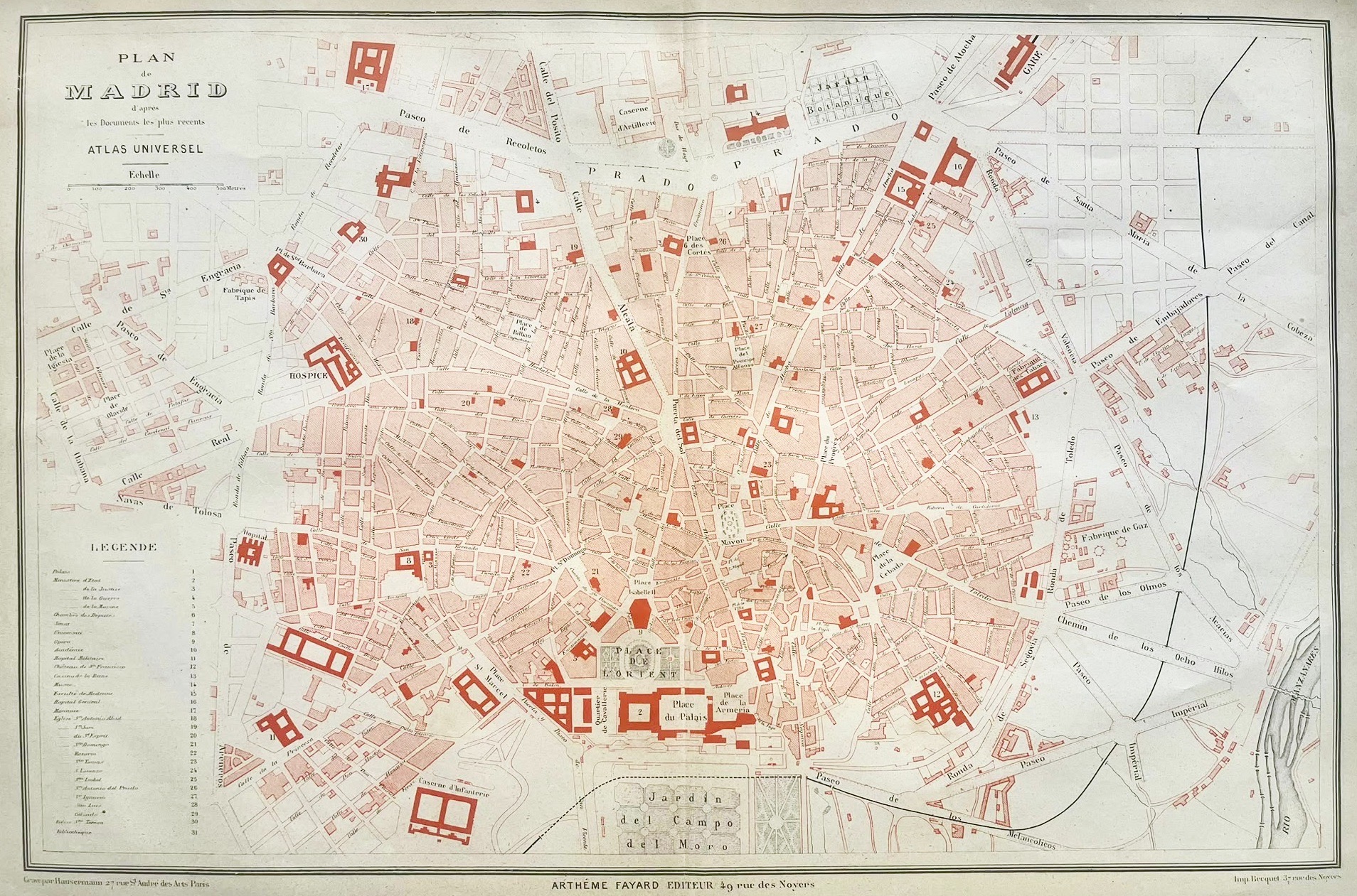 Atlas Universel - Plan de Madrid