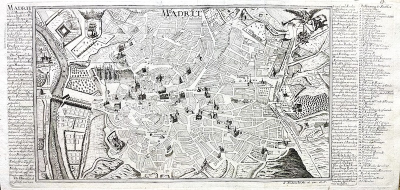 MADRIT : Madrit is die Haupt und Residenz Statt der Konige in Hispanien [Madrid es la Capital y Residencia de los Reyes en Hispania]