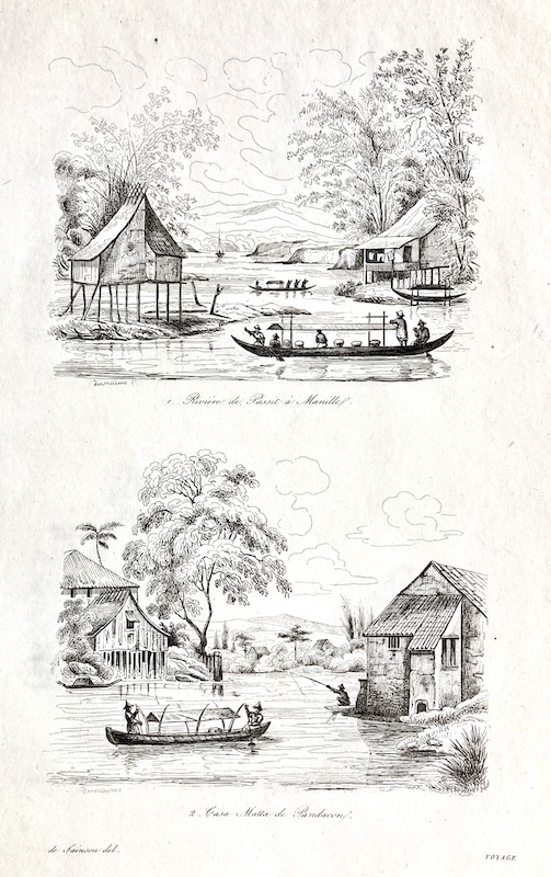Voyage Pittoresque Autour du Monde - (Riviere de Passit à Manille)