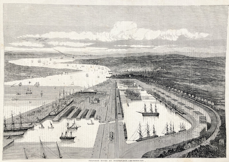 Proposed Docks at Northfleet (Kent, Inglaterra)