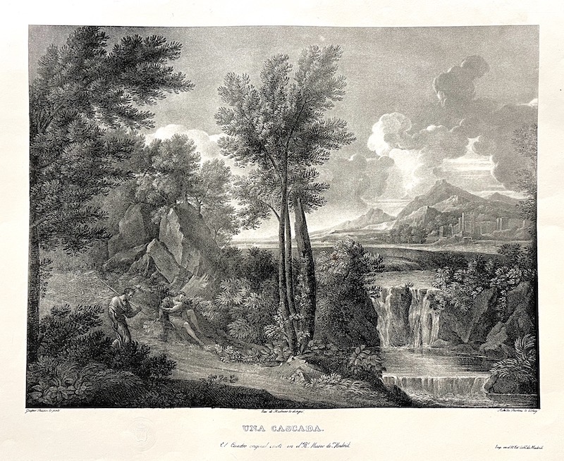 Una Cascada - El Cuadro Original existe en el R. Museo de Madrid