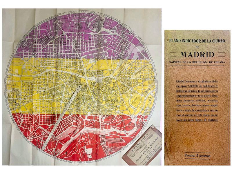 Plano Indicador de la Ciudad de Madrid, Capital de la República de España