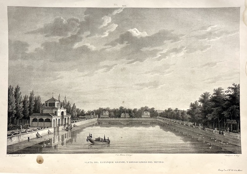 Vista del Estanque Grande, y Embarcadero del Retiro