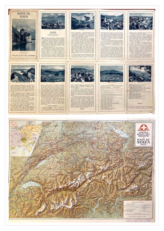 Oficina Suiza del Turismo - MAPA DE SUIZA 1922