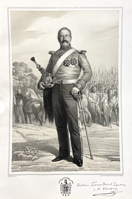 El brigadier de Caballeria D. Teodoro Fernandez de Cenzano y de Verano