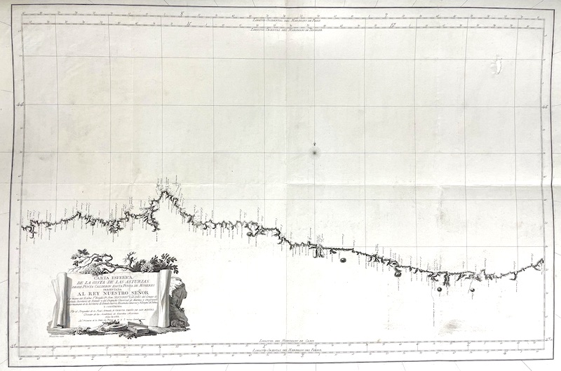 Carta Esférica de la Costa de las Asturias desde Punta Calderon hasta Punta de Mugeres