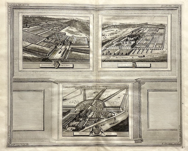 La Galerie Agréable du Monde, Nº 6 - Fair Lawn in ye. County of Kent ; Knowle in the Parish of Sevenoaks in Kent ; Hampton Court