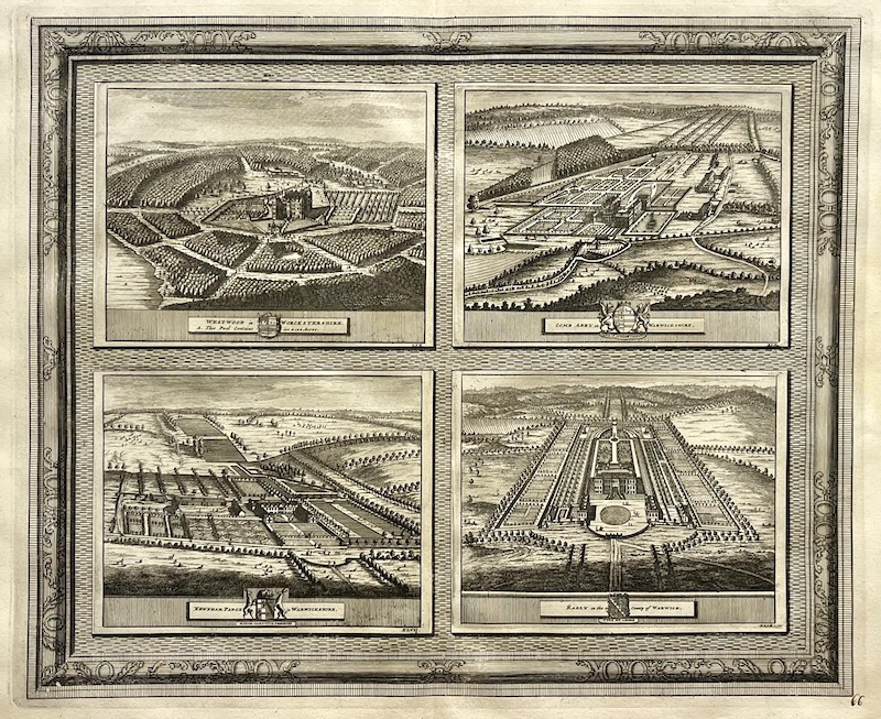 La Galerie Agréable du Monde, Nº 66 - Westwood in Worcestershire ; Comb Abby in Warwickshire ; Newnham Padox in Warwickshire ; Ragly in the County of Warwick