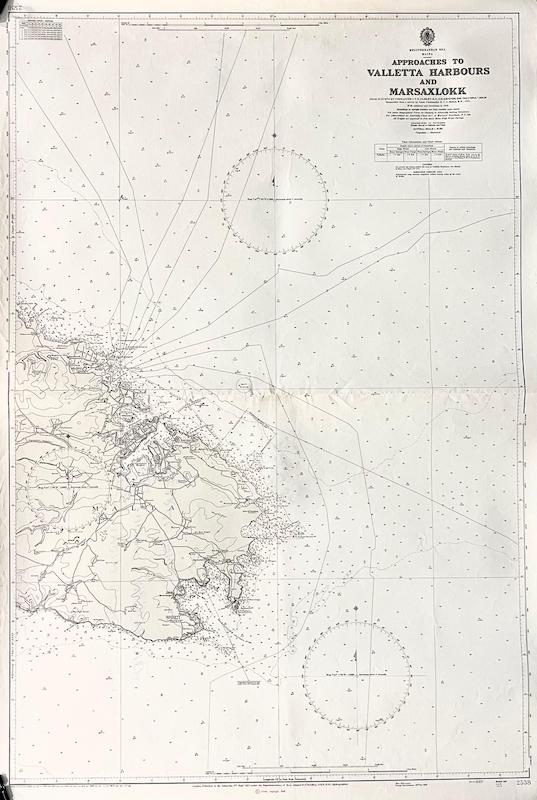 Mediterranean Sea Malta - Approaches to Valletta Harbours and Marsaxlokk [Delimara]