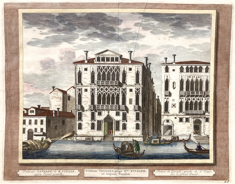 La Galerie Agréable du Monde, Nº 60 - Palais de Cavalli, proche de St. Vital sur le Grand Canal / Palazzo Cavalli a S. Vitale sopra Canal Grande