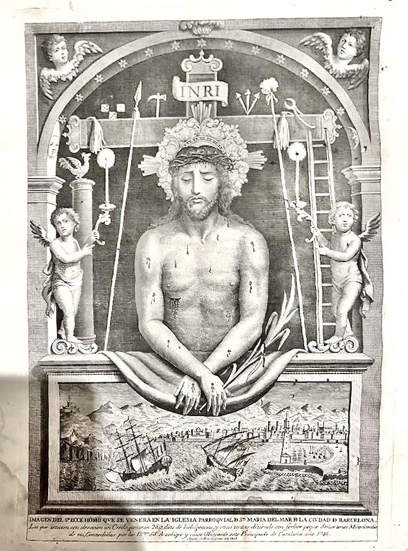 Imagen del St. Ecce Hommo que se venera en la Iglesia parroquial de Sta. Maria del Mar de la ciudad de Barcelona