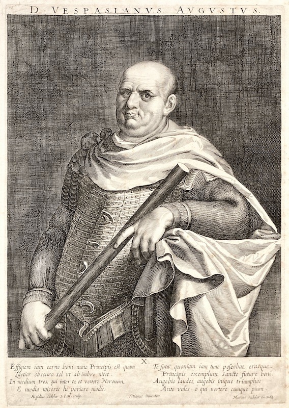 D. Vespasianus Augustus (César Vespasiano Augusto, 9 d. C.-79 d. C)